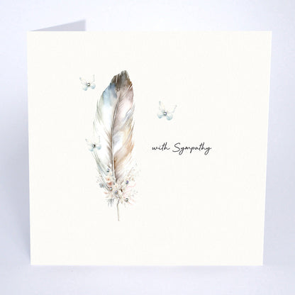 With Sympathy Feather