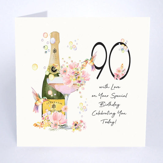 90 with Love on your Special Birthday Celebrating you Today!