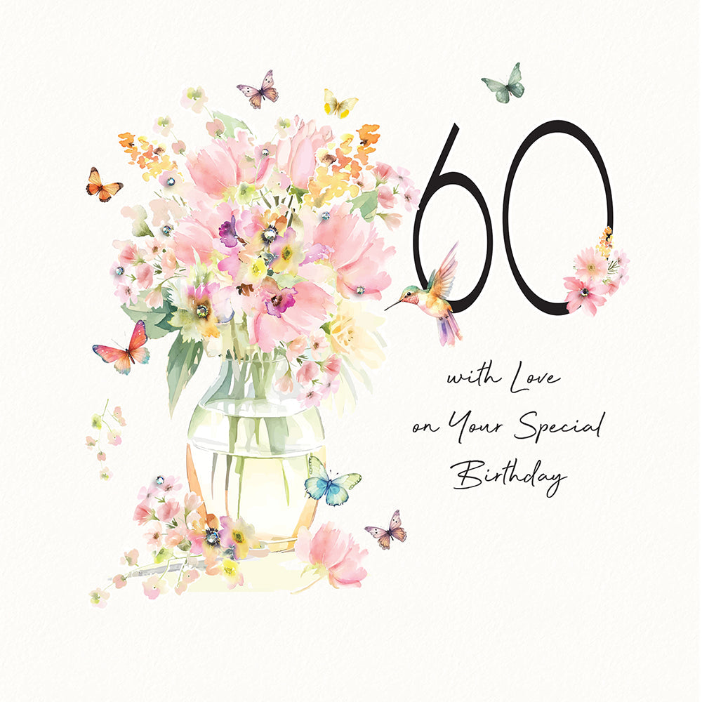 60 with Love On Your Special Birthday