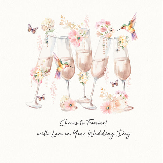Cheers To Forever Wedding Day