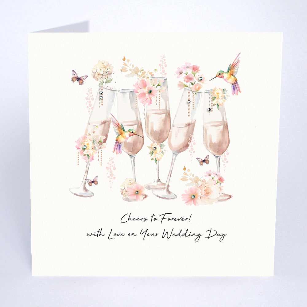 Cheers To Forever Wedding Day