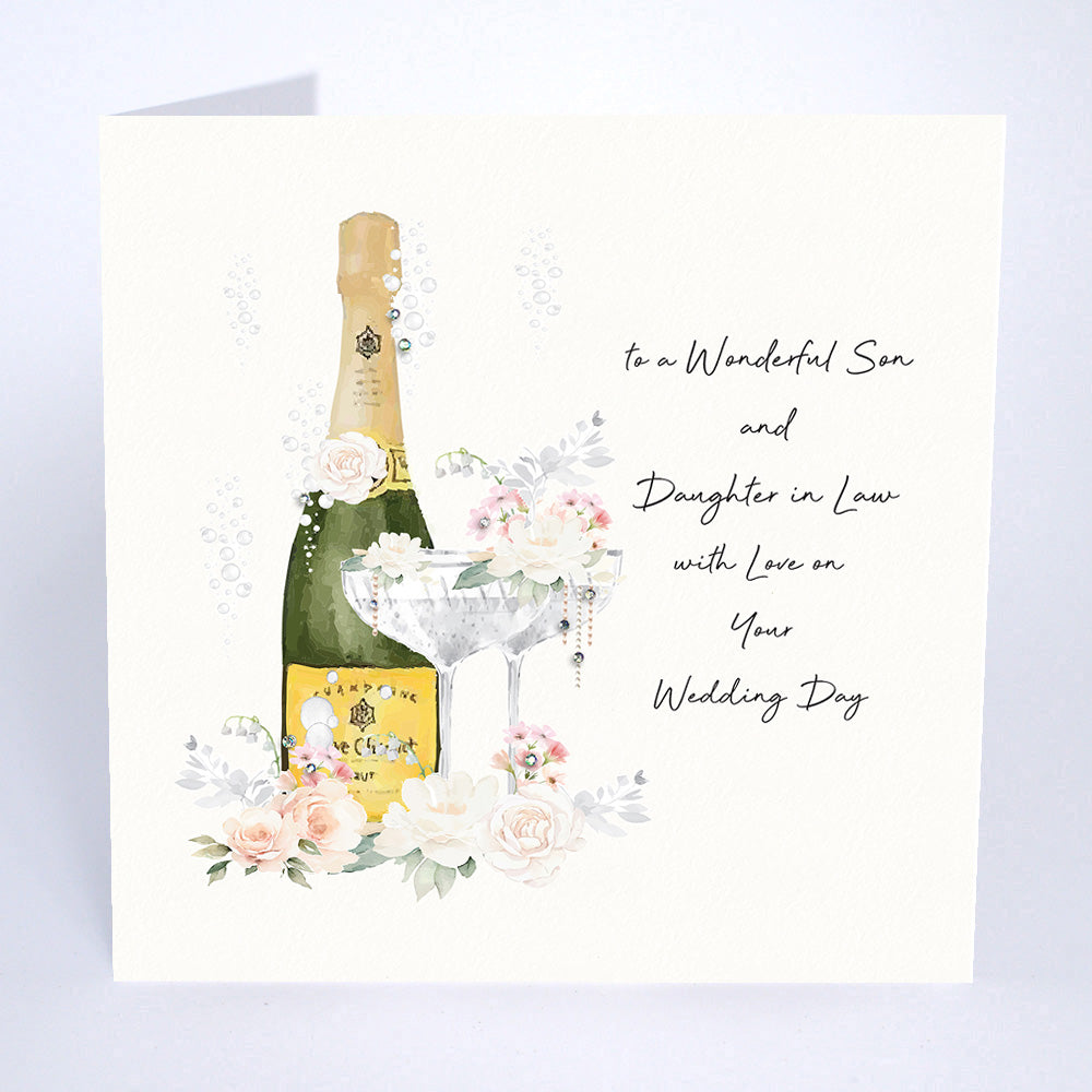 To A Wonderful Son And Daughter-In-Law, With Love On Your Wedding Day