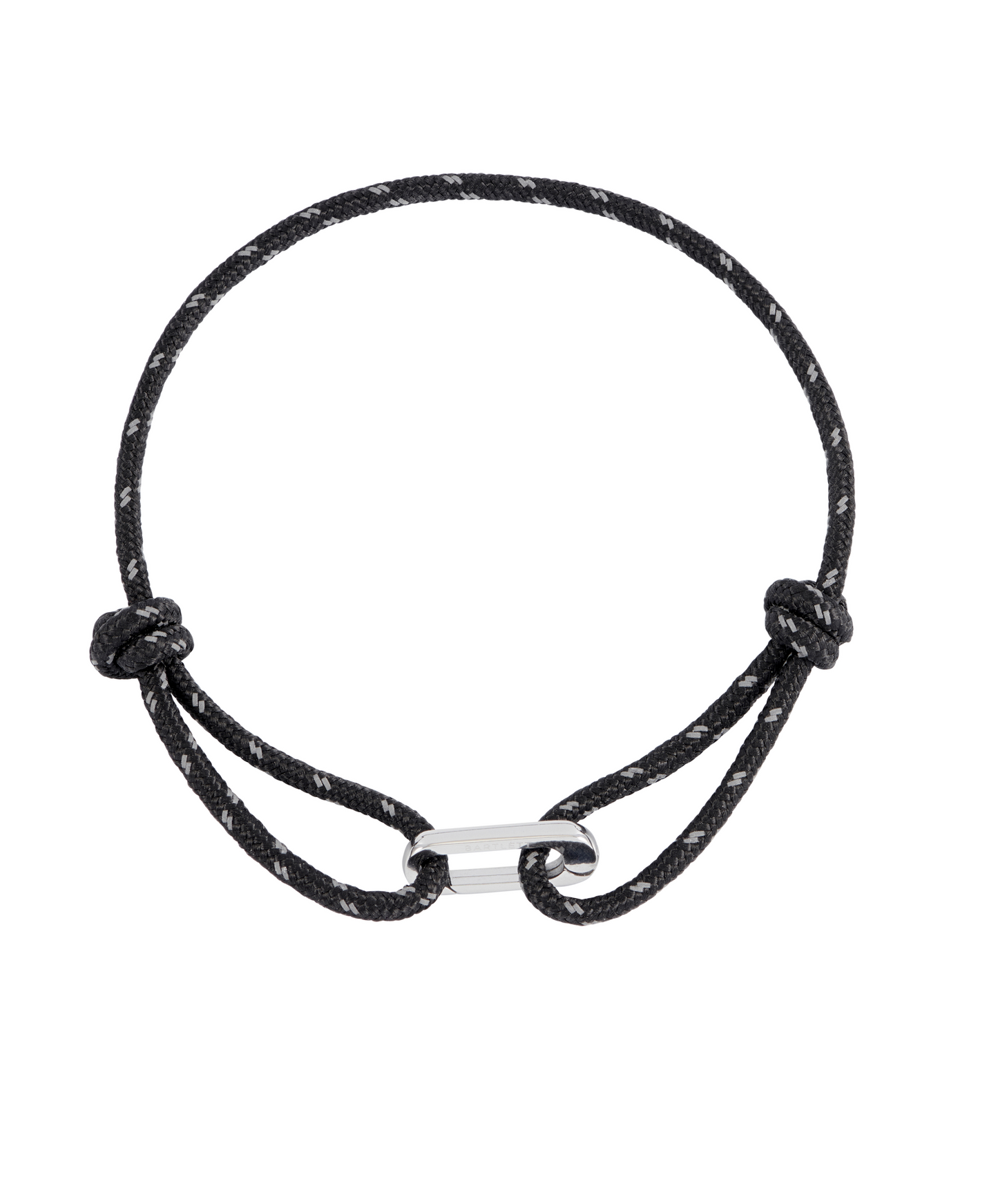 Mini Black and Grey Carabiner Bracelet