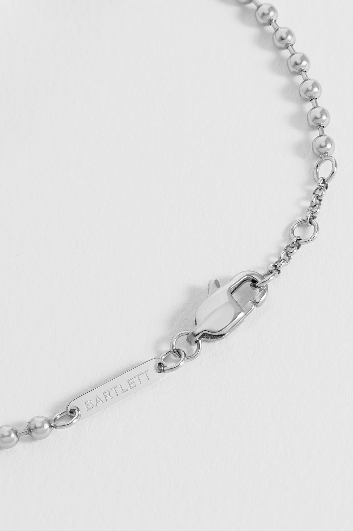 Men's Faceted Tag Ball Chain Bracelet