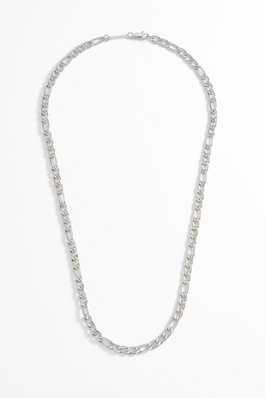 Figaro Chain Necklace - Steel Finish