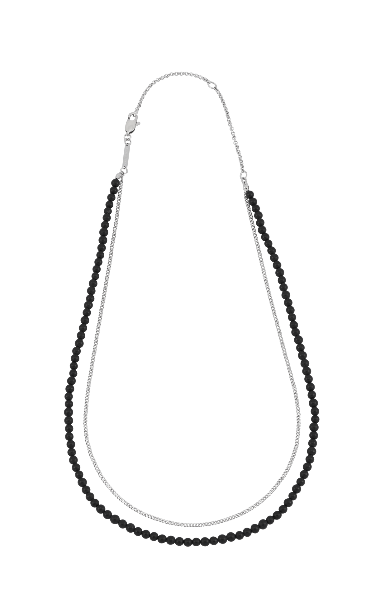 Matt Black Onyx Double Necklace