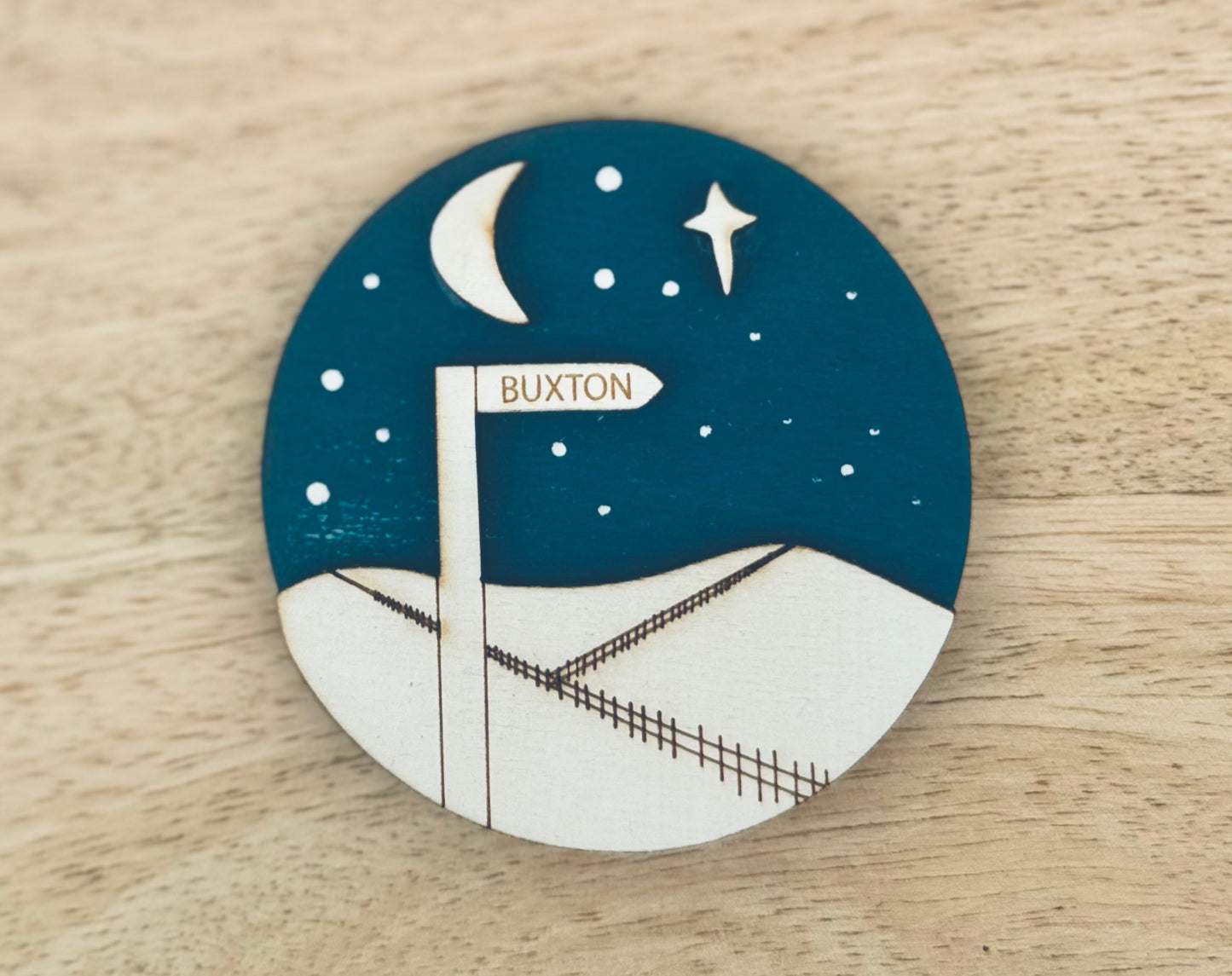 Night Sky Large Signpost Magnet - Buxton