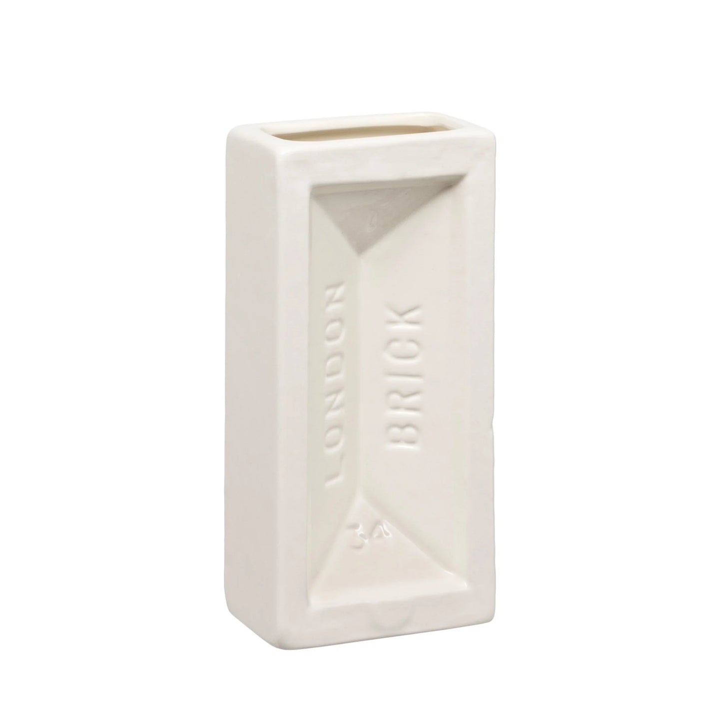 London Brick Vase - White
