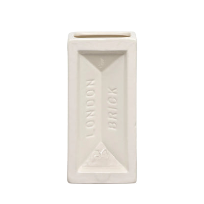 London Brick Vase - White