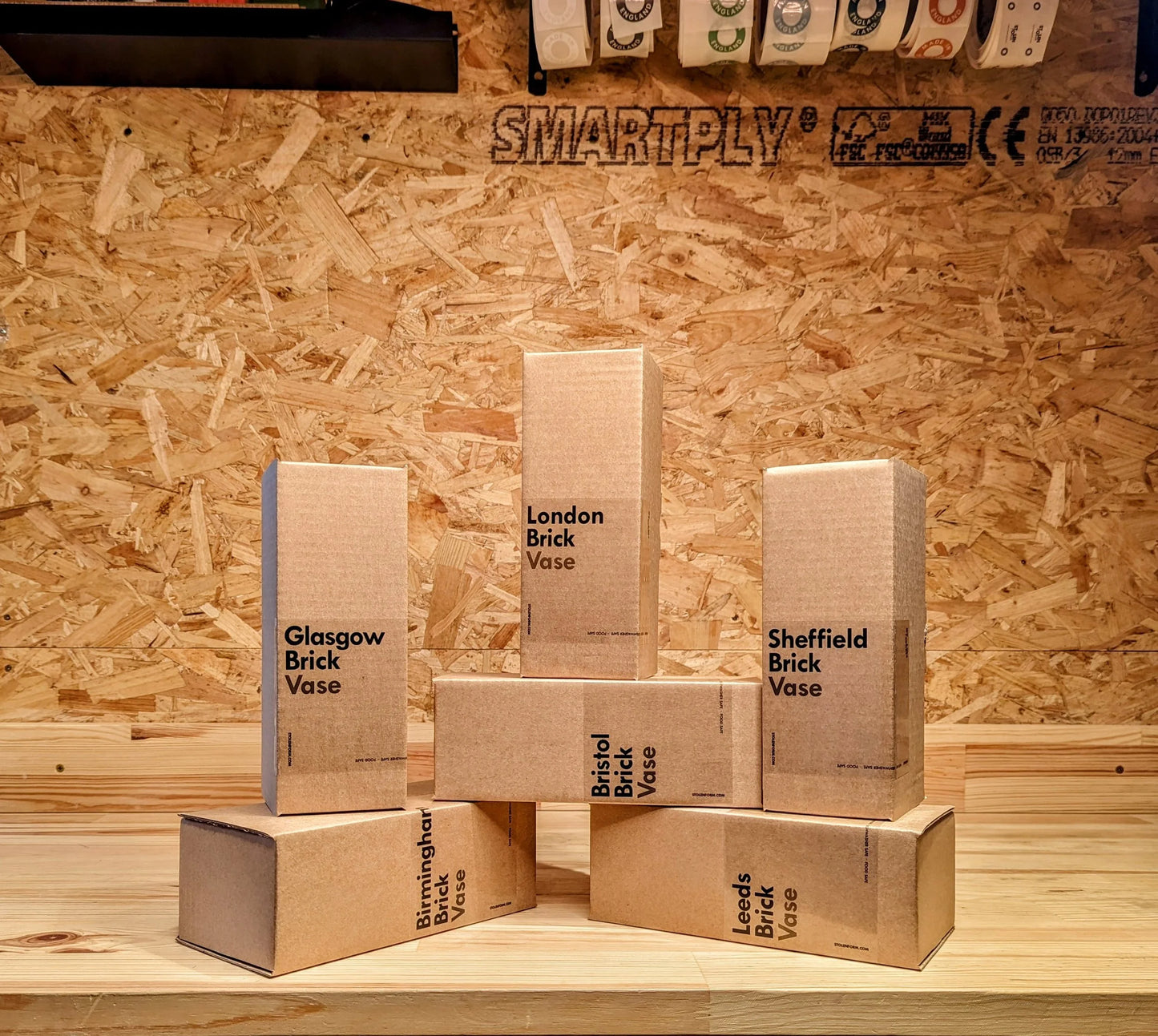 Leeds Brick Vase - Grey