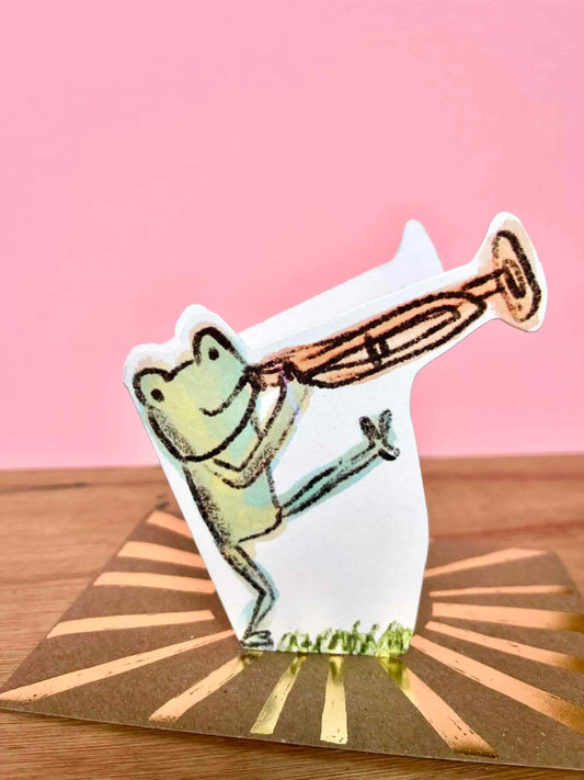 Frog Trumpet Card