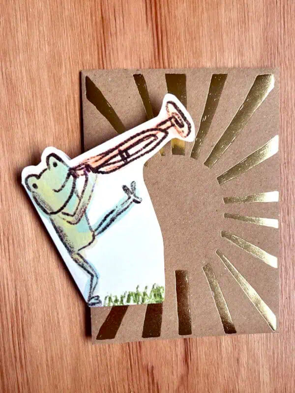 Frog Trumpet Card