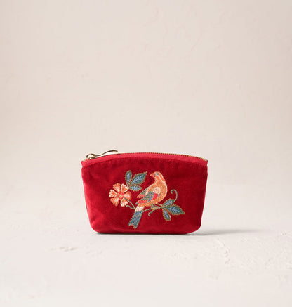 Botanical Birds Coin Purse