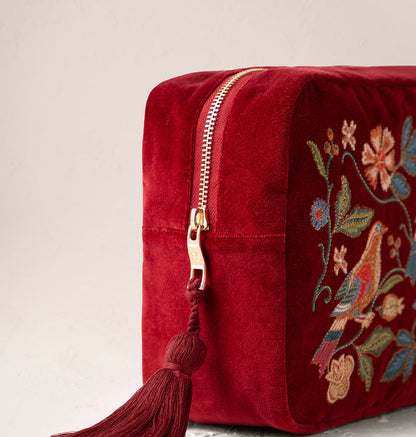 Botanical Birds Wash Bag