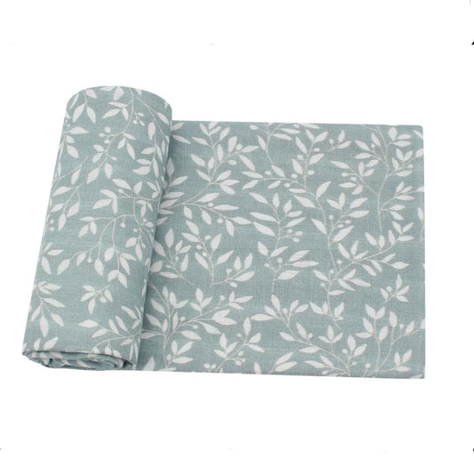 Bamboo Swaddle Wrap - Patterned Green