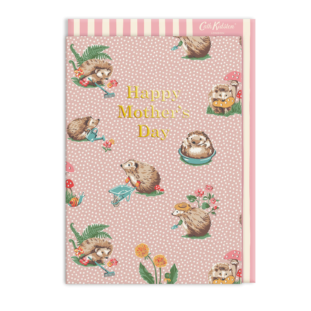 Hedgehogs Mother's Day Card