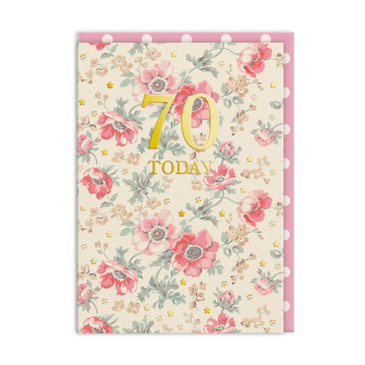 Cath Kidson 70 Today Birthday Card