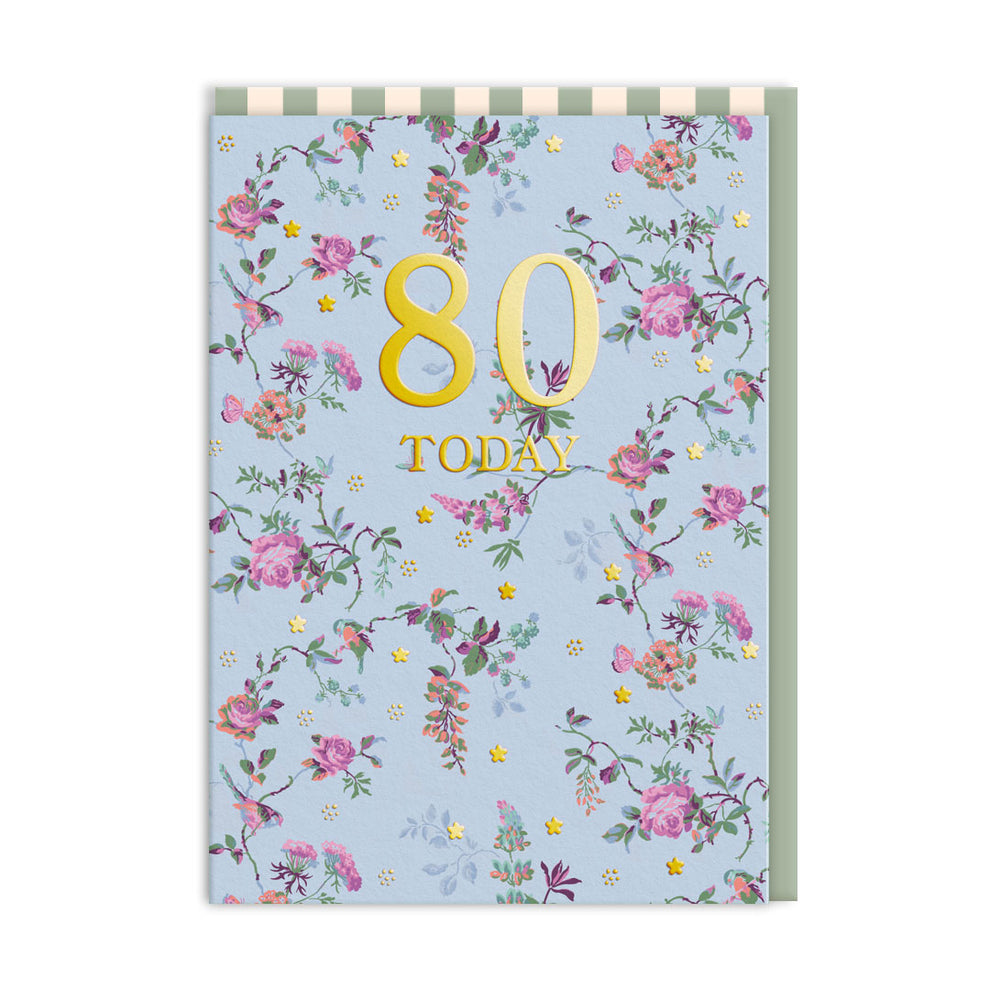 Cath Kidson 80 Today Birthday Card