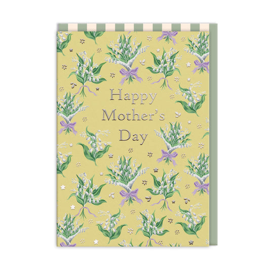 Happy Mothers Day Lily Of The Valley Greeting Card