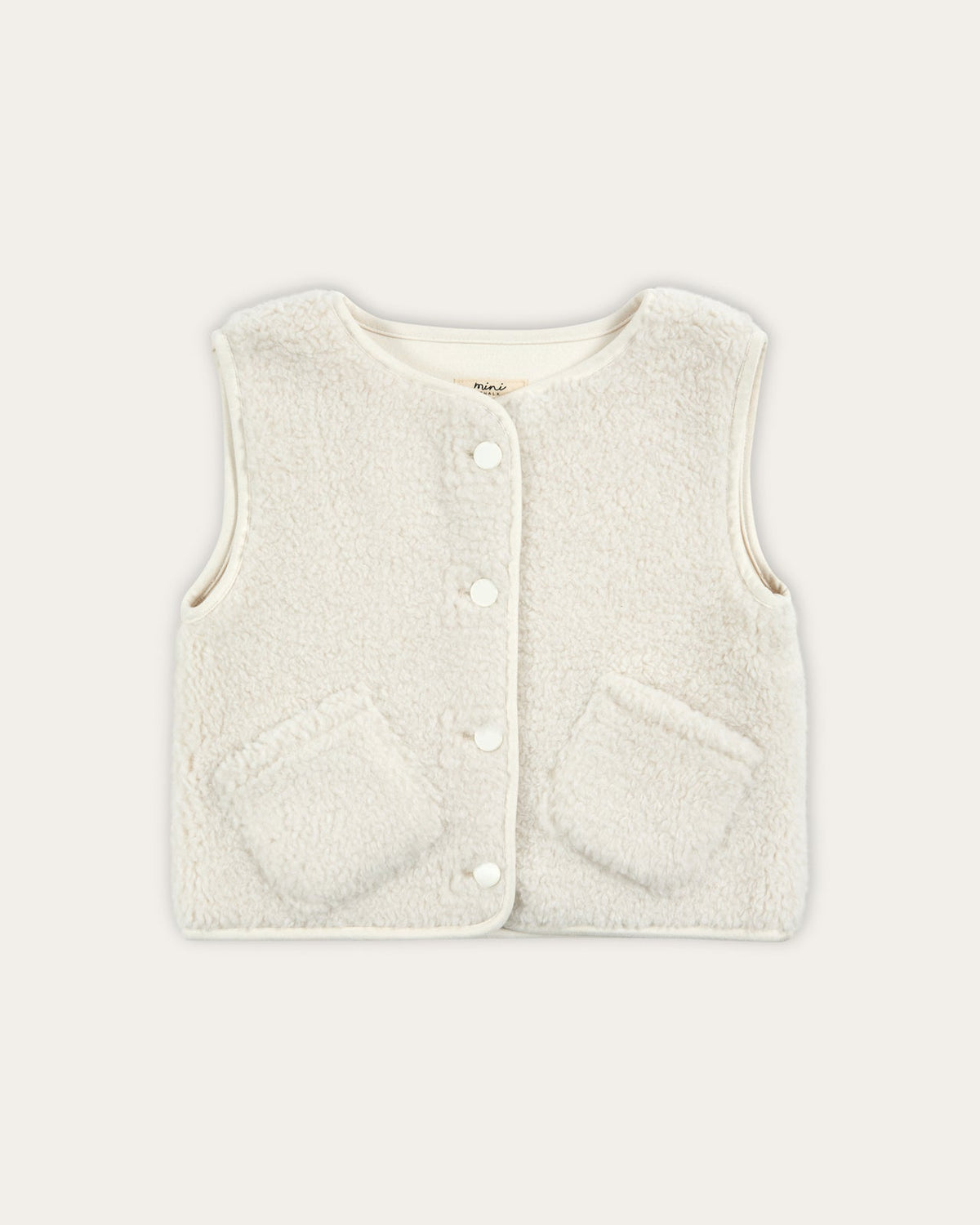 Cleo Mini Gilet - Off White 0-6 months