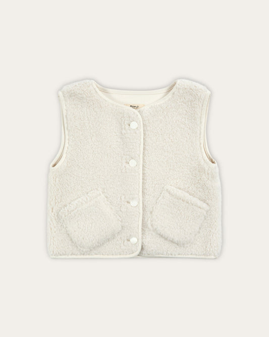 Cleo Mini Gilet - Off White 6-12 months