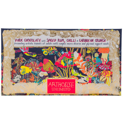 Angels of The Deep Dark Chocolate with Spiced Rum, Chilli & Caribbean Crunch