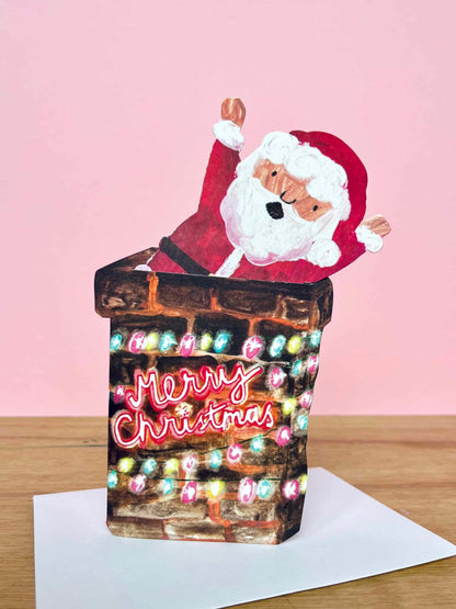 Santa in Chimney