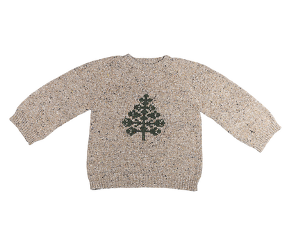 Knitted sweater, Size 5-6 years - Tree