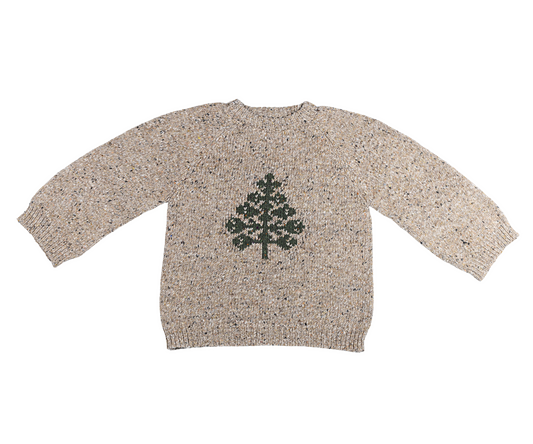 Knitted sweater, Size 5-6 years - Tree