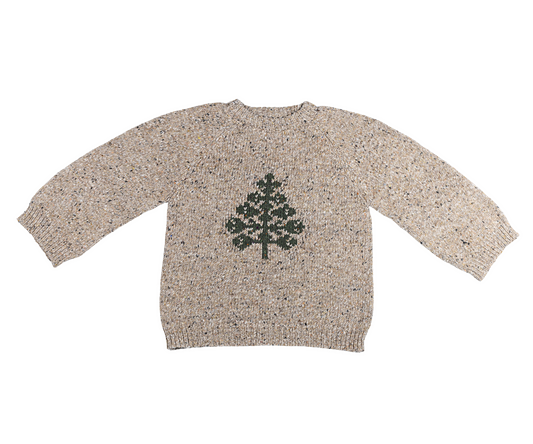 Knitted sweater, Size 3-4 years - Tree