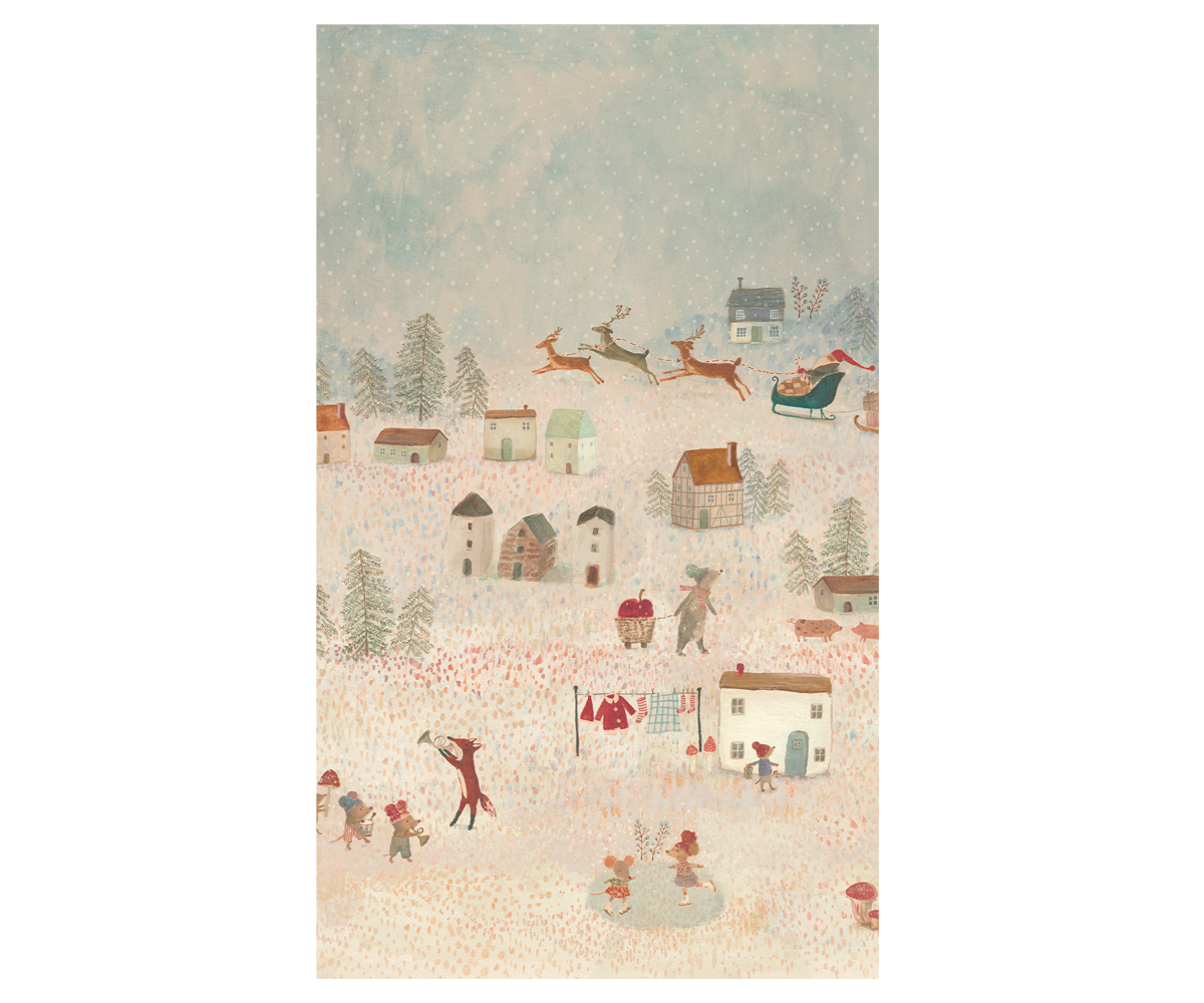 Gift wrap, 10 m - Santa Is Coming