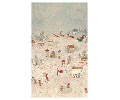 Gift wrap, 10 m - Santa Is Coming