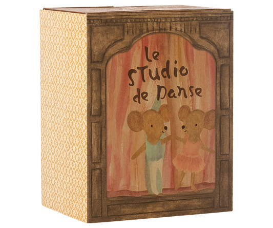 Ballet mice in dance studio, Little sister and brother