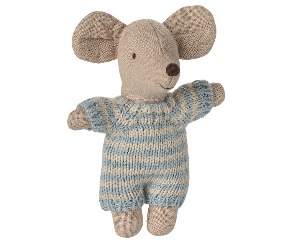 Baby Mouse in Carry Cot - Blue