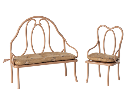 Vintage chair, Mouse - Dark powder