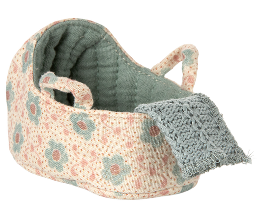 Carry Cot, Baby Mouse - Blue