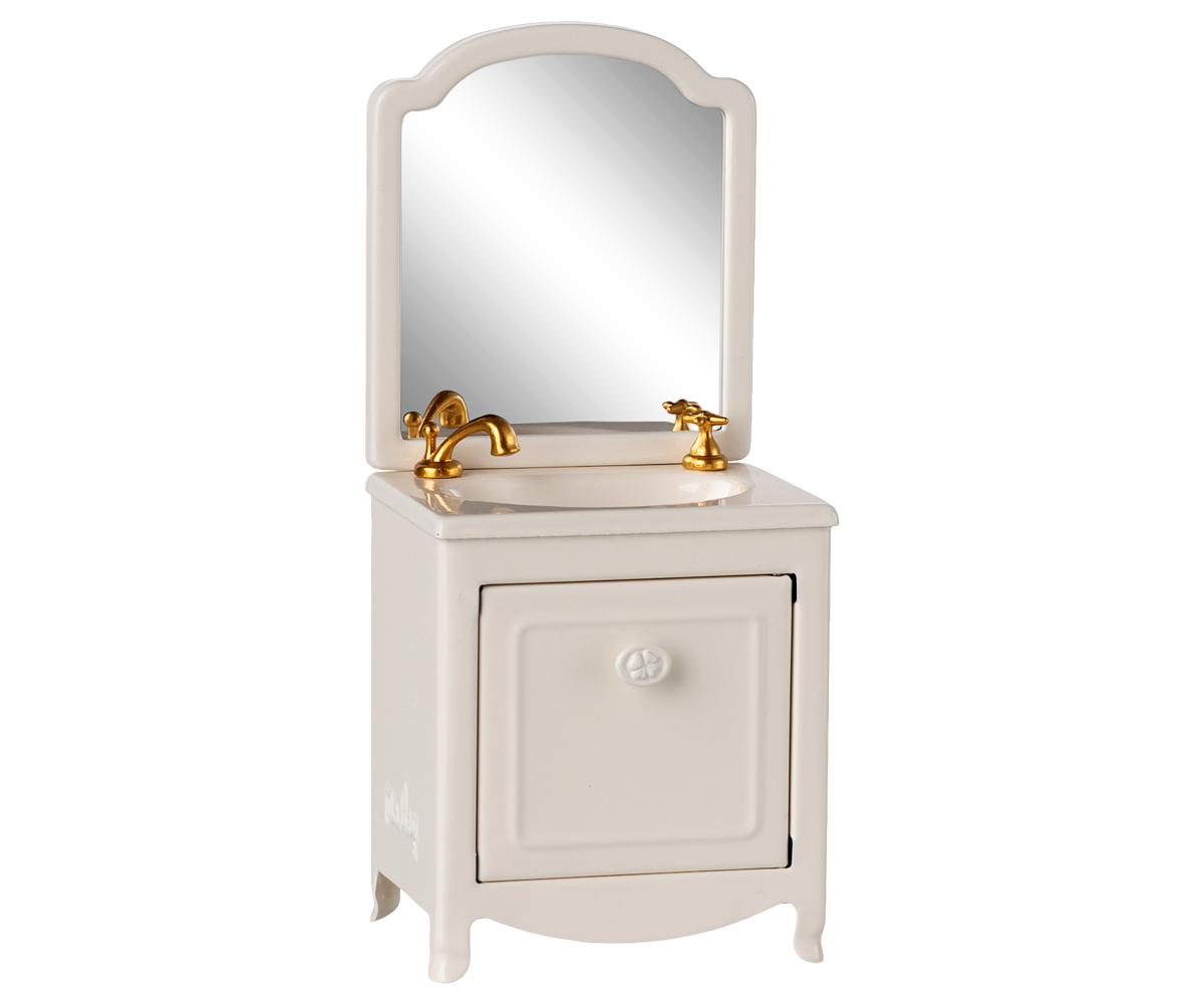 Sink Dresser with Mirror, Mouse - Off White