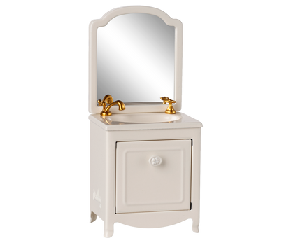 Sink Dresser with Mirror, Mouse - Off White
