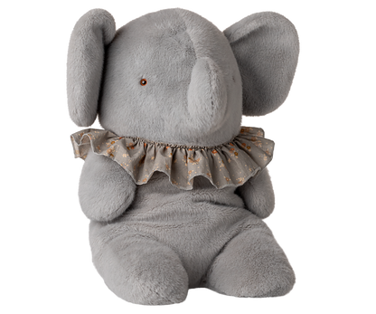 Elephant Plush, Big - Blue/Grey