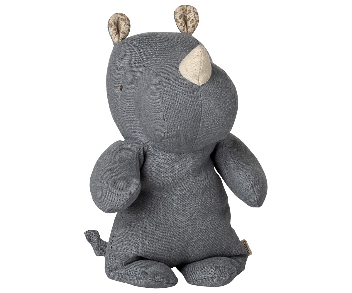 Safari friends, Rhino, Small - Dusty blue