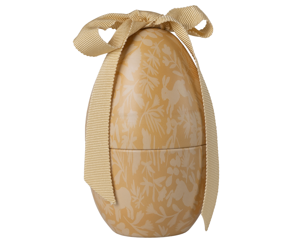 Easter egg ornament - small - Cream Yellow