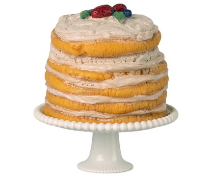 Party Cake and Stand, Mouse - Off White