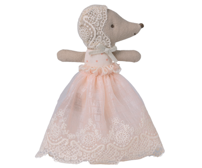 Baby Mouse in Gown - Powder