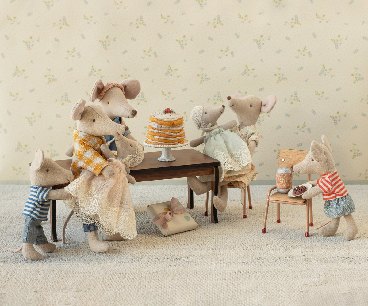 Baby Mouse in Gown - Mint