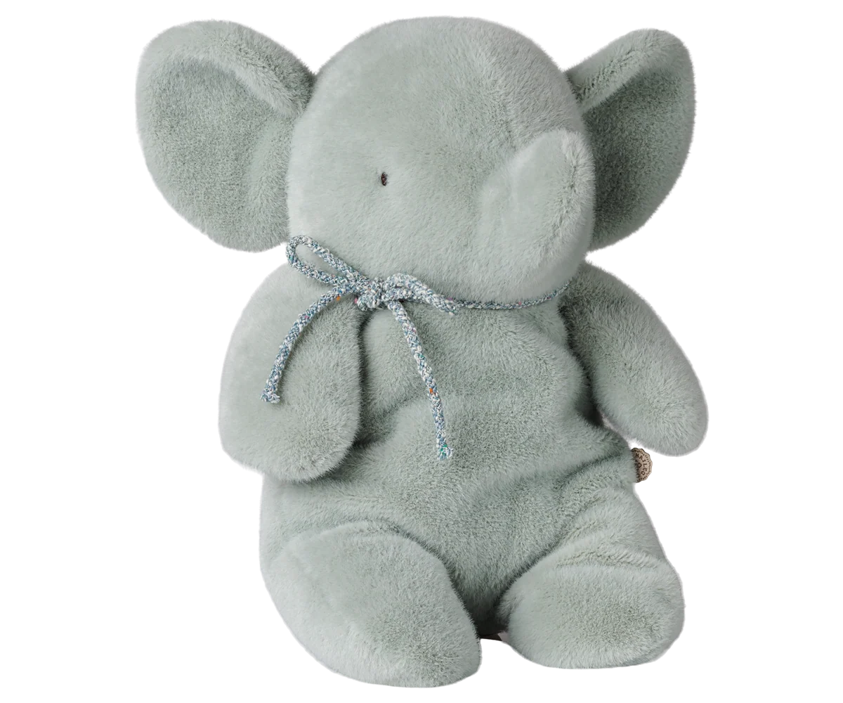 Elephant Plush, Medium - Soft Mint