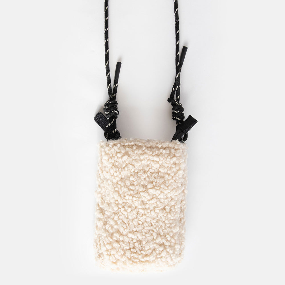 Natural Borg Cord Phone Bag