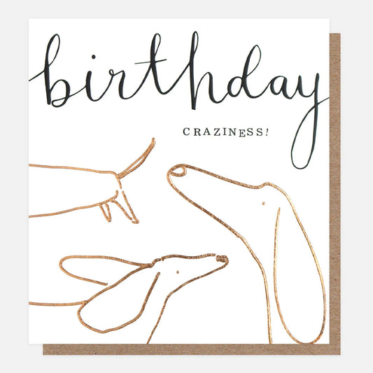 Crazy Dogs Birthday Card