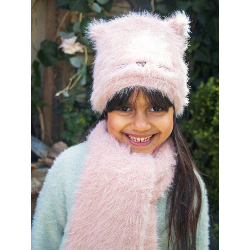 Clara Cat Fluffy Hat - 7-10 Years