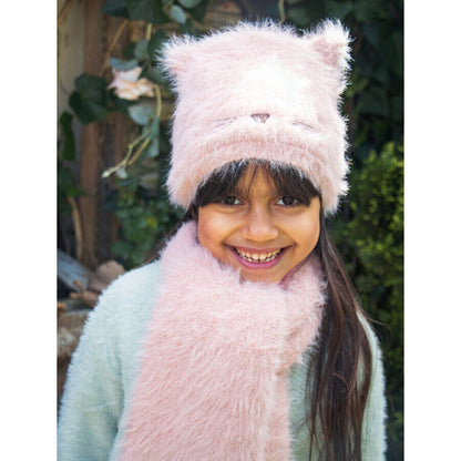 Clara Cat Fluffy Hat - 7-10 Years