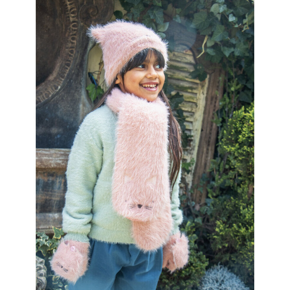 Clara Cat Fluffy Hat - 7-10 Years
